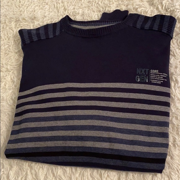 Navy Crew Co. Striped 100% Cotton Sweater - Picture 1 of 7